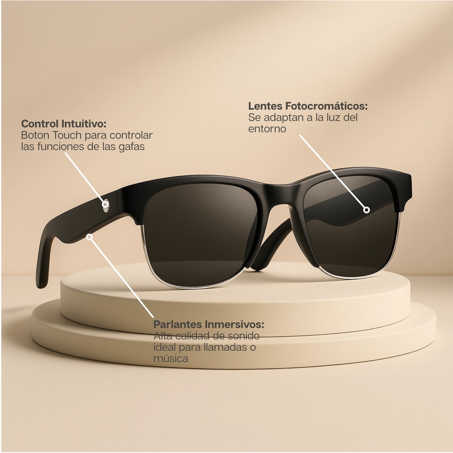 SunBeats | Lentes de Sol con Auriculares Bluetooth