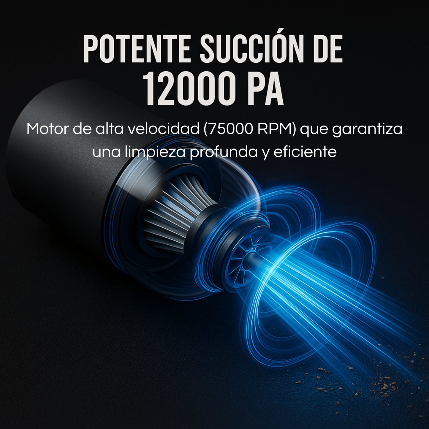 TurboDust® Aspiradora Portátil Profesional.